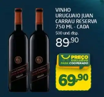 Vinho uruguaio juan carrau reserva