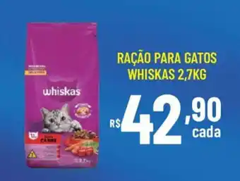 Bahamas Supermercados Ração para gatos whiskas oferta