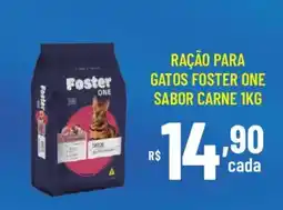 Bahamas Supermercados Ração para gatos foster one sabor carne oferta