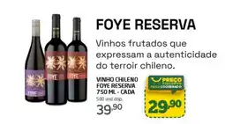 Cooper Vinho chileno foyle reserva oferta