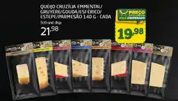 Cooper Queijo cruzília emmental/ gruyère/gouda/esférico/ estepe/parmesão oferta