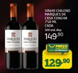 Cooper vinho chileno marques de casa concha oferta