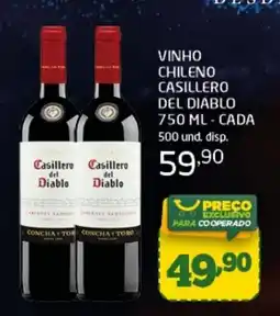 Cooper vinho chileno casillero del diablo oferta