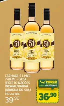 Cooper Cachaça 51 mel oferta