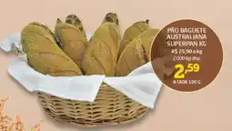 Cooper pão baguete australiana superpan oferta