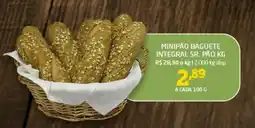 Cooper Minipão baguete integral sr. pão kg oferta