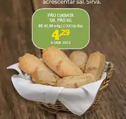 Cooper Pão ciabata sr. pão oferta
