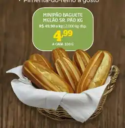 Cooper Minipão baguete melão sr. pão oferta