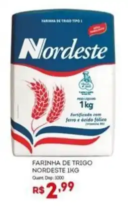 Bistek Supermercados Farinha de trigo nordeste 1kg oferta