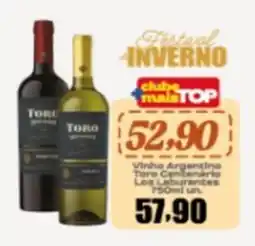 Rede Top Vinho Argentino Toro Centenario oferta