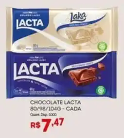 Bistek Supermercados Chocolate lacta oferta