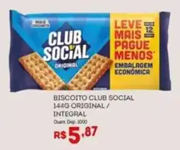 Bistek Supermercados Biscoito club social original oferta