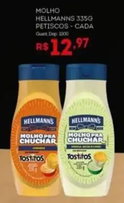 Bistek Supermercados molho hellmanns 335g petiscos - cada oferta