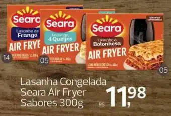 Lasanha Congelada Seara Air Fryer Sabores