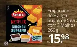 Supermercados Jau Serve Empanado de Frango Supreme Seara oferta