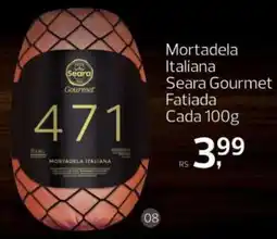 Supermercados Jau Serve Mortadela italiana seara gourmet oferta