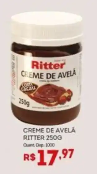 Bistek Supermercados Creme de avelã ritter oferta