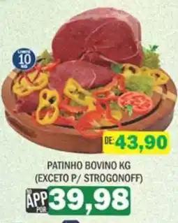Supermercados Mendonça Patinho bovino kg oferta