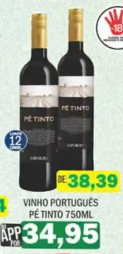 Supermercados Mendonça vinho português pé tinto oferta