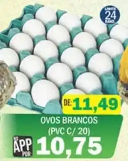 Supermercados Mendonça ovos brancos oferta