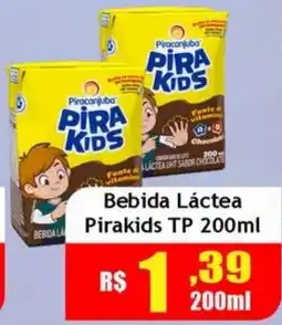 Supermercado Kibe Bebida Láctea Pirakids oferta