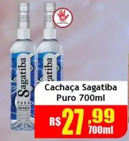 Supermercado Kibe Cachaça Sagatiba Puro oferta
