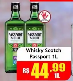 Supermercado Kibe Whisky scotch passport 1l oferta