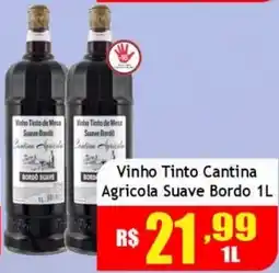 Supermercado Kibe Vinho tinto cantina agricola suave bordo oferta
