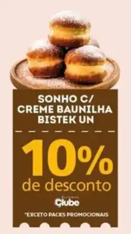 Bistek Supermercados sonho c/ creme baunilha bistek un oferta