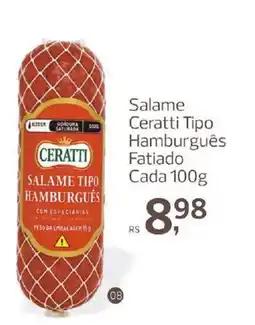 Supermercados Jau Serve Salame ceratti tipo hamburguês fatiado oferta