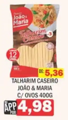 Supermercados Mendonça talharim caseiro oferta
