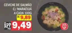 Supermercados Mendonça Ceviche de salmão c/ maracujá oferta