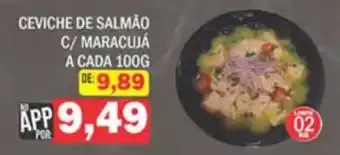Supermercados Mendonça Ceviche de salmão c/ maracujá oferta