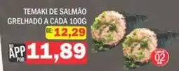 Supermercados Mendonça Temaki de salmão grelhado oferta