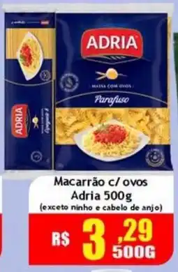 Supermercado Kibe Macarrão c/ ovos Adria oferta