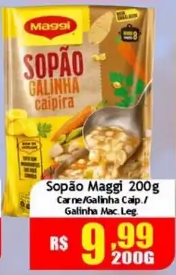 Supermercado Kibe Sopão galinha caipira oferta