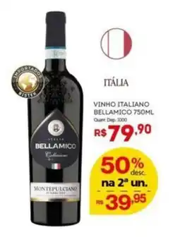 Bistek Supermercados vinho italiano bellamico oferta