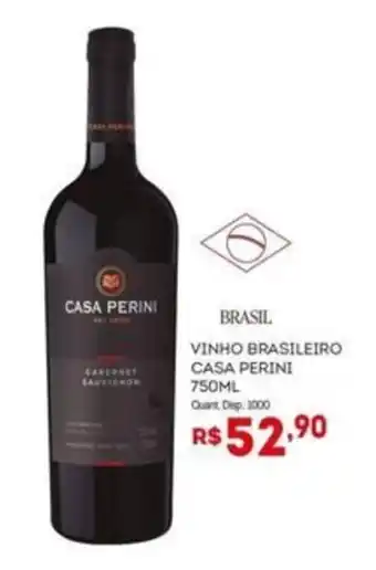 Bistek Supermercados Vinho brasileiro casa perini oferta