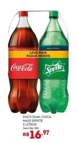 Bistek Supermercados Pack dual coca mais sprite oferta