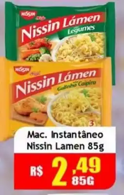 Supermercado Kibe Mac. Instantâneo Nissin Lamen oferta