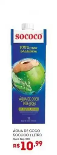 Bistek Supermercados Água de coco sococo 1 litro oferta