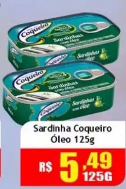 Supermercado Kibe Sardinha coqueiro óleo oferta