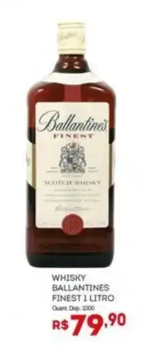 Bistek Supermercados Whisky ballantines finest 1 litro oferta
