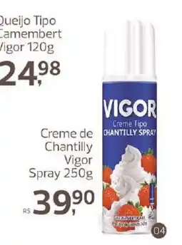 Supermercados Jau Serve Creme de Chantilly Vigor oferta