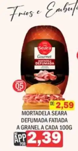 Supermercados Mendonça mortadela seara defumada fatiada oferta