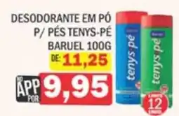 Supermercados Mendonça Desodorante em pó p/ pés tenys-pé oferta