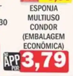 Supermercados Mendonça esponja multiuso condor (embalagem econômica) oferta