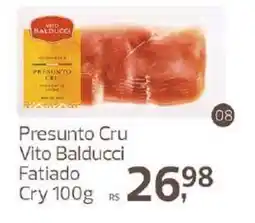 Supermercados Jau Serve Presunto cru vito balducci fatiado oferta
