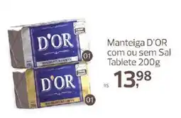 Supermercados Jau Serve Manteiga d'or com ou sem sal oferta