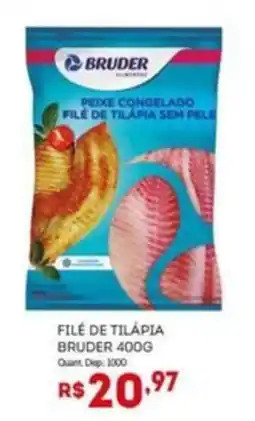 Bistek Supermercados filé de tilápia bruder oferta